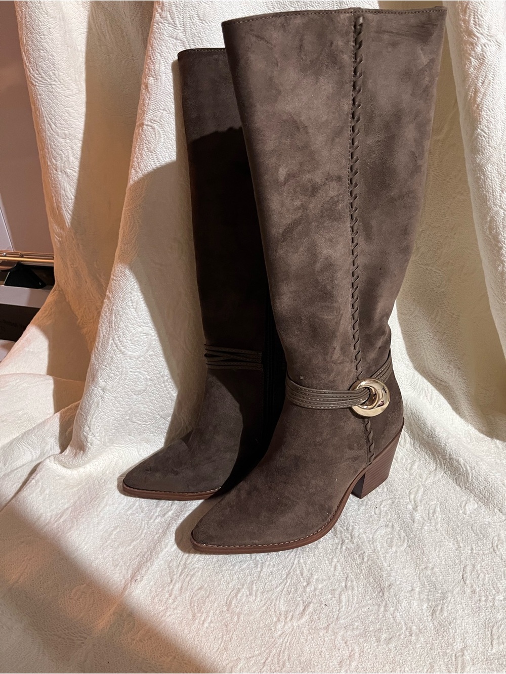 Universal Thread Rio Knee-High Western Boots Brown Size